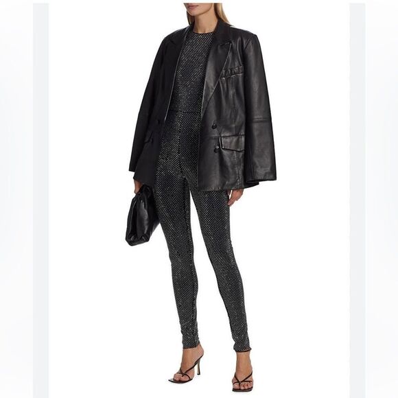 Alice + Olivia Black and White Jumpsuit size 4 NWT $695 - Picture 3 of 9